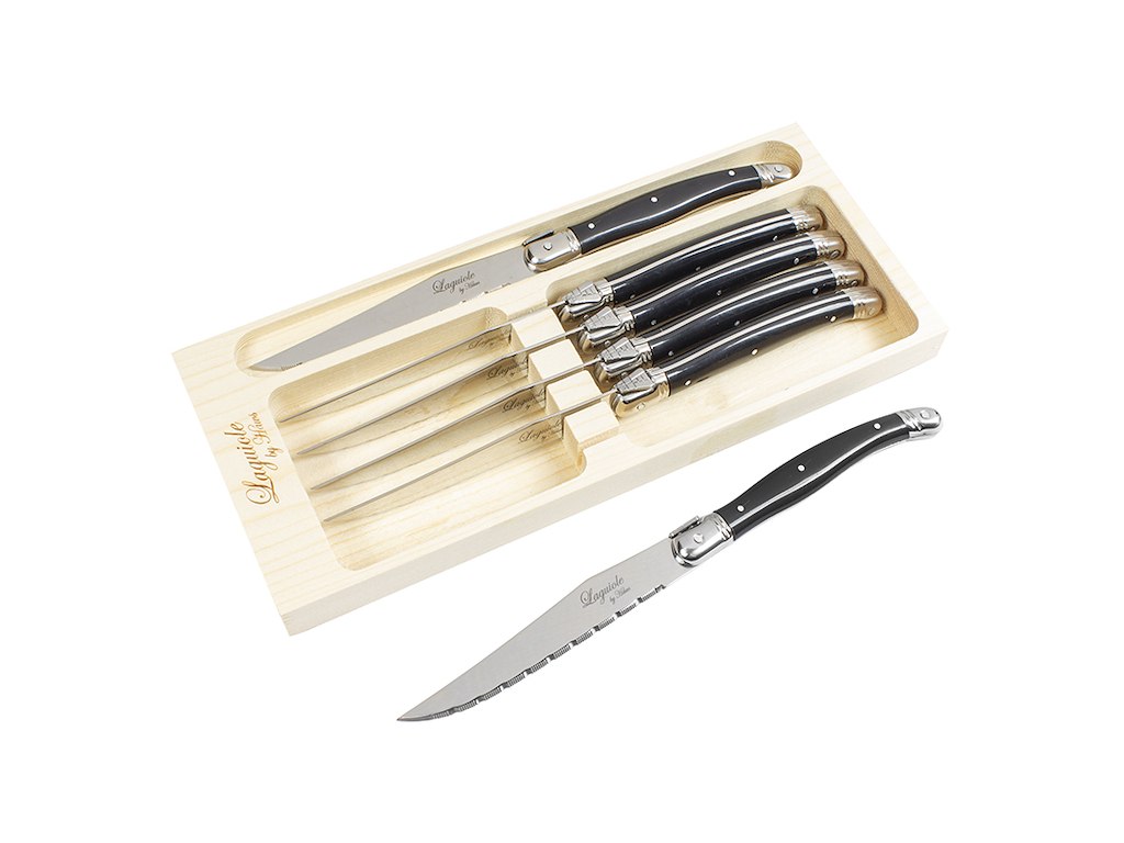 Laguiole Knife Black ABS 6 pcs. Hâws