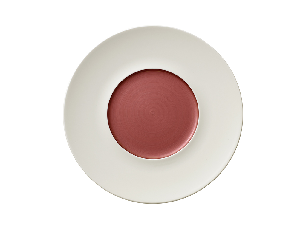 Copper Glow Plate White/Copper Ø 290 mm - Wide edge