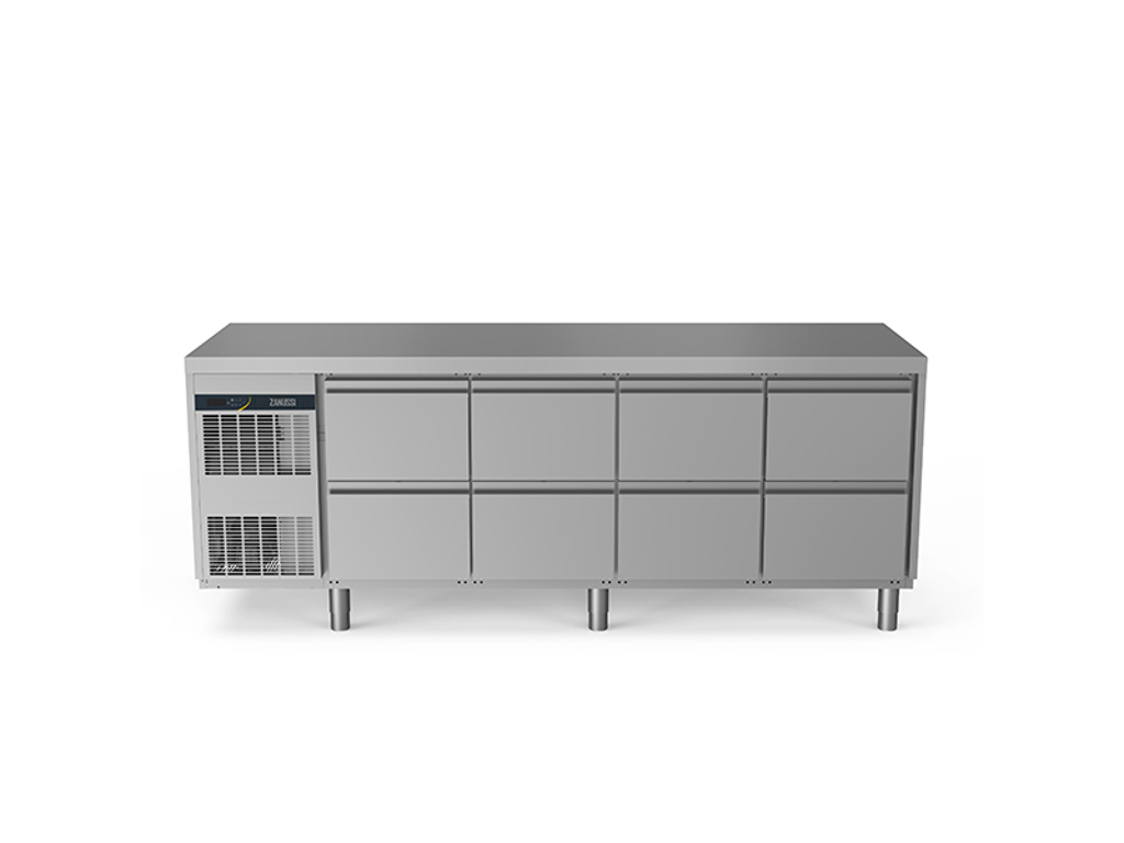Refrigerated display case 590 ltr - 8 x 1/2 drawers