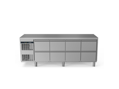 Refrigerated display case 590 ltr - 8 x 1/2 drawers