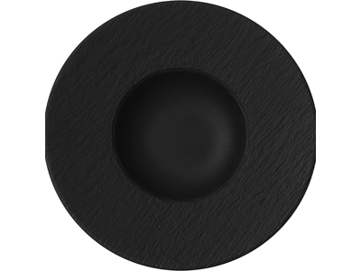 The Rock deep plate black Ø29/14 cm