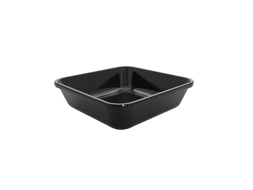 Butcher tray Black melamine 28x28x7.6 cm