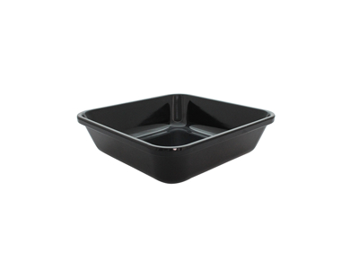 Butcher tray Black melamine 28x28x7.6 cm
