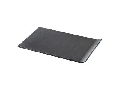 Plate with handle 33x20 cm Unglazed Black Basalt