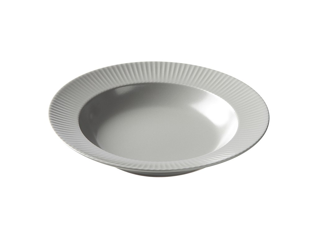 Plate deep Ø23 cm Groovy Gray