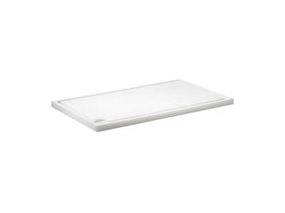 Cutting board polyd White 70x40x2.5 cm with groove