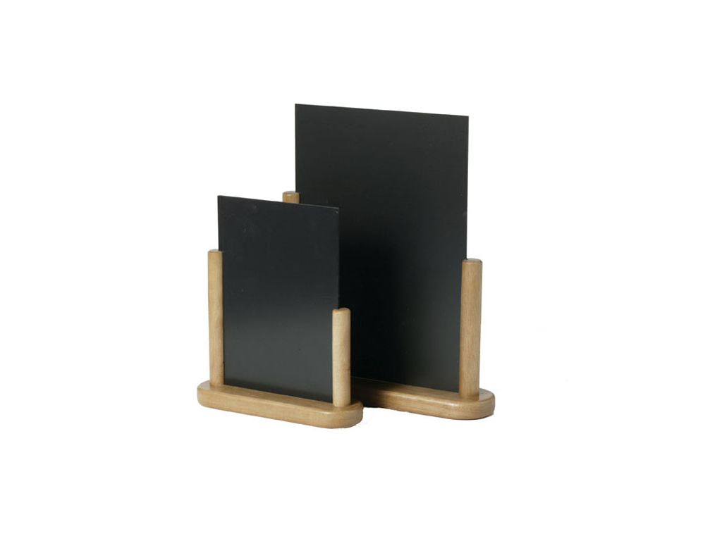 Board 21x30 cm A4 with light wood foot table