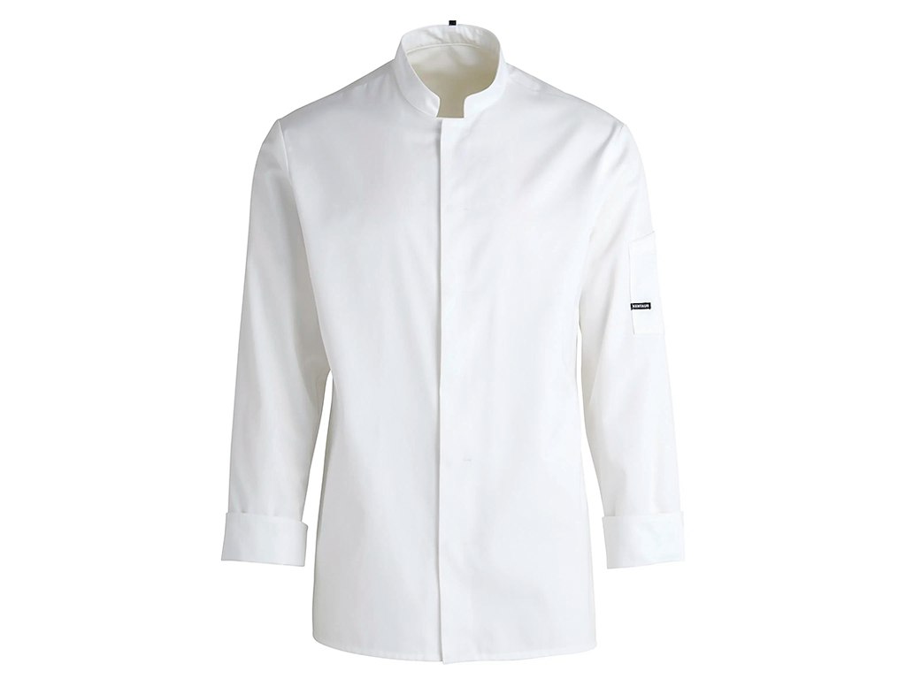 Kentaur Kokkejakke Hvid Langærmet