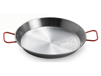 Paella pan 80 cm Glossy/red handle