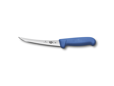 Deboner, 15 cm, Victorinox Fibrox, blue, slim, with curve