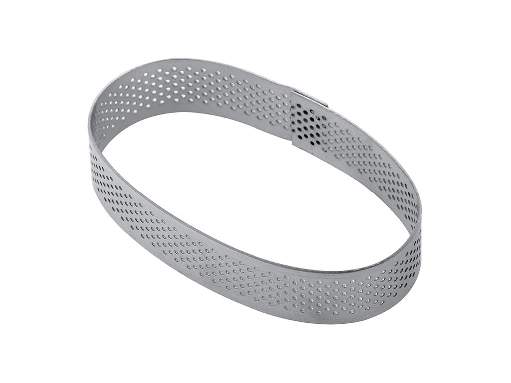 Baking ring oval perforated 92x54x20