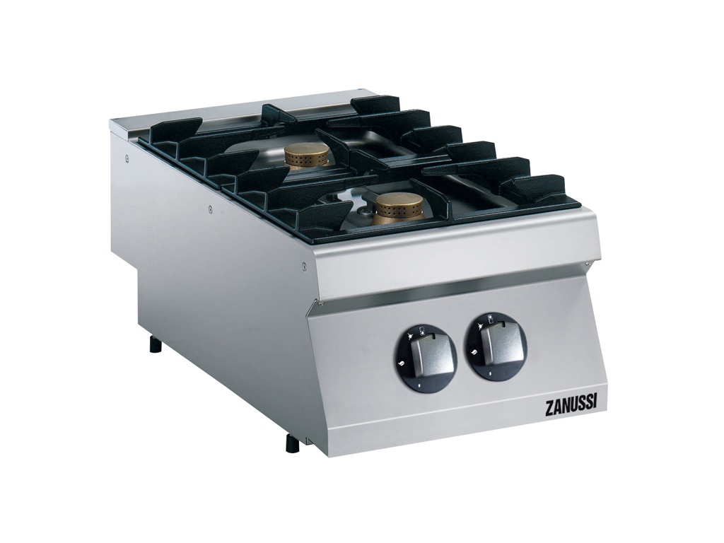 Cooking table 2 burners Gas 400 mm 700