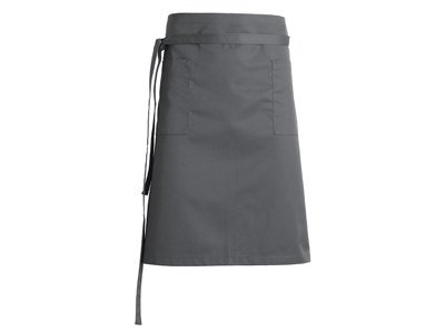 Apron with pockets dark gray 110x60 cm