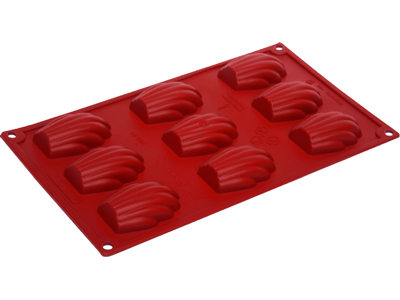 Baking mold Silicone 1/3 GN, 9 madeleines