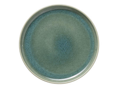 Plate - Stoneware - Green - Ø17.5xH2.5cm