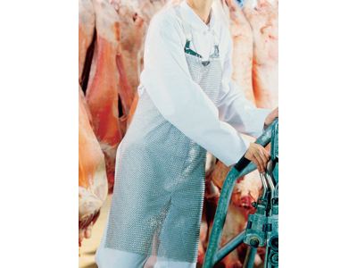 Harness for chainmail apron