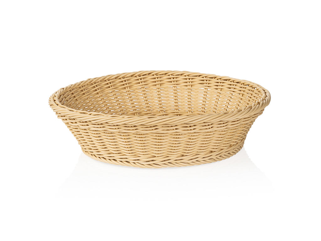 Bread basket Light Beige Ø 37 cm H9 cm Weaver