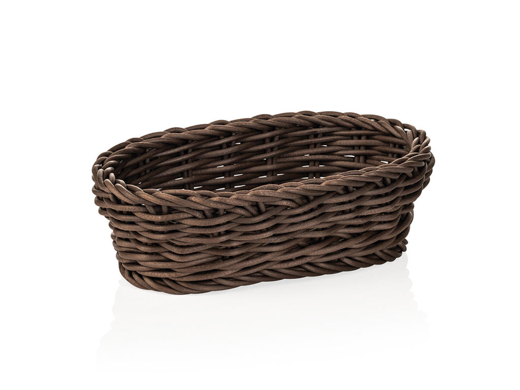 Bread Basket Brown 19x12x6 cm Weaver Pro