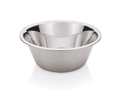 Conical stainless steel bowl 21.5 liters Ø 44cm