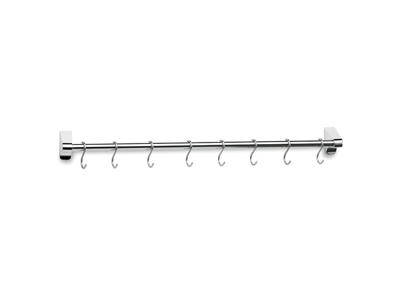 Kitchen rod with 12 S-hooks 100 cm