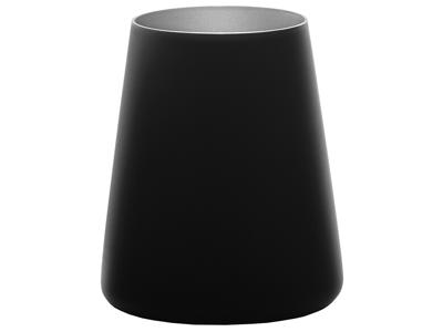 Glass with glass black/silver 38cl - 101x62mm