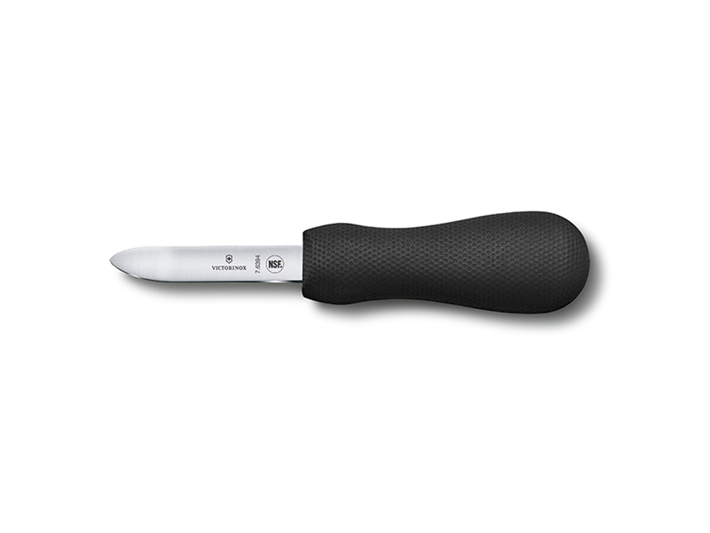 Oyster knife, 7 cm, Victorinox, Black handle