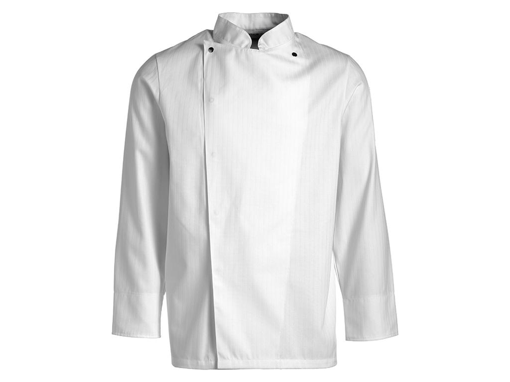 Chef jacket white long sleeve, size 80