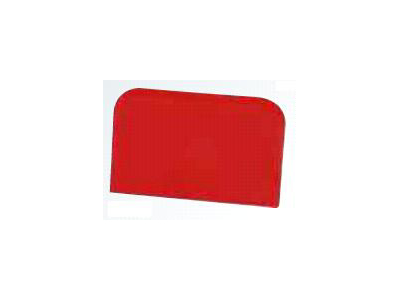 Dough scraper Red 121 x 81mm square 2 round