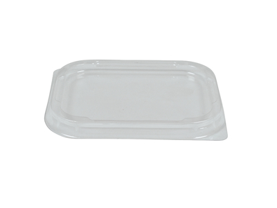 Lid for Alu Tray 250 ml clear plastic, 110-P