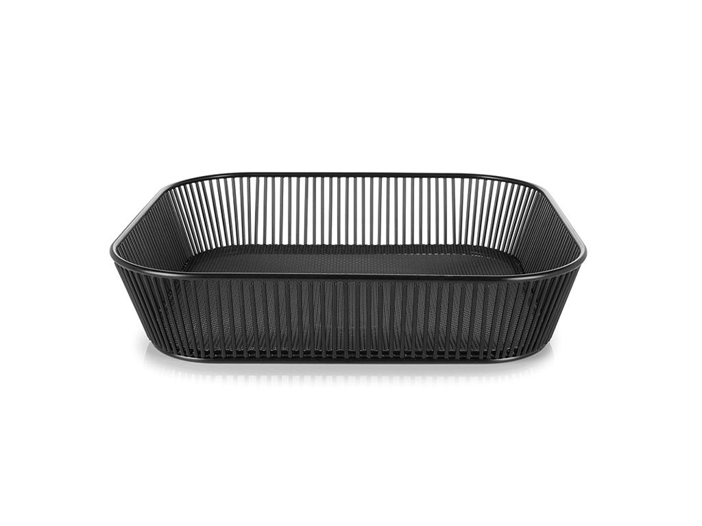 Bread Basket Rectangular 35.5x32.5 cm Black metal Inspired By