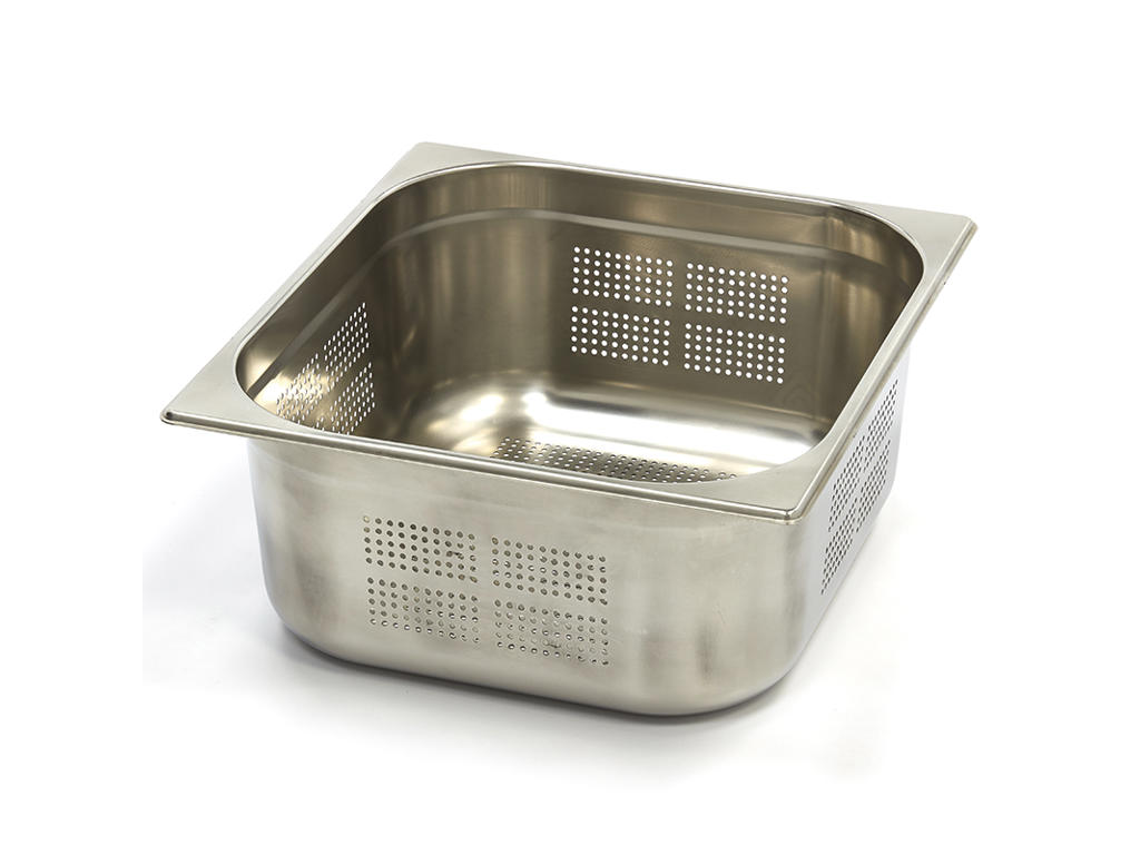 Perforated Canteen Container 2 / 3GN in Stainless Steel | 150mm