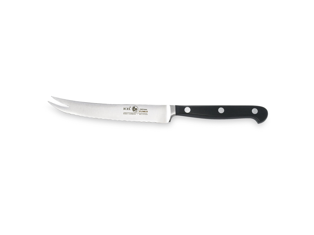 Tomato Knife - Forged Steel - Black - 130mm
