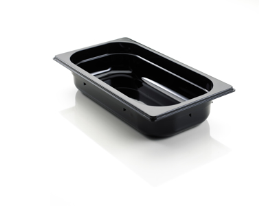 Canteen Polycarbonate Black 1/1 GN 10 cm