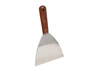Spatula 12 cm stainless steel with wooden handle - DOES NOT HAVE FOOD DOCUMENTATION