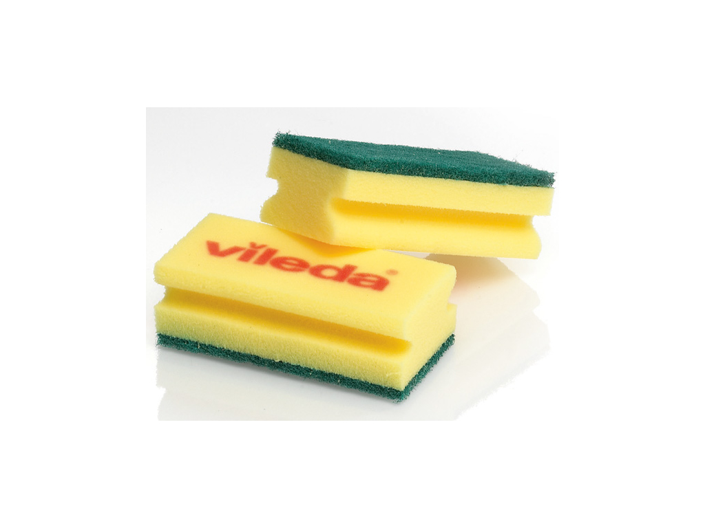Scouring Sponge Green/ Yellow 10 pcs.