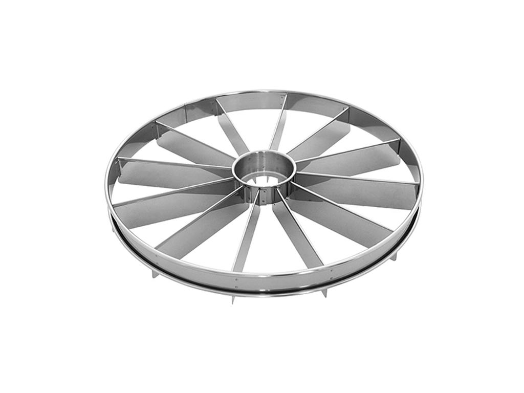 Layer cake divider 12 pieces stainless Ø 33 cm