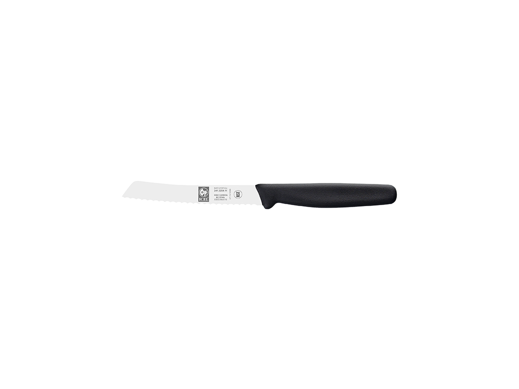 Tomato Knife - Stainless Steel - Black - 11cm