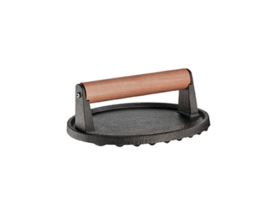 Meat press steel/rosewood Ø 18cm