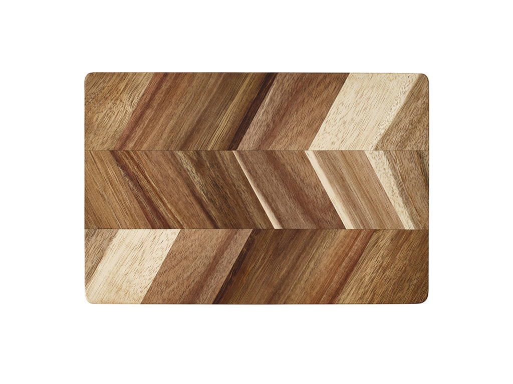 Cutting board Acacia herringbone 27x18x1.5 cm
