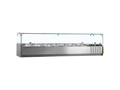 Køleopsats GN1/3 x7 RF m/ glas top