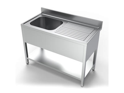 Table RF with sink left 1200x600x850 CS
