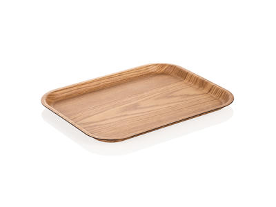 Tray Melamine Wood Non-slip 41.5x30.5x2 c