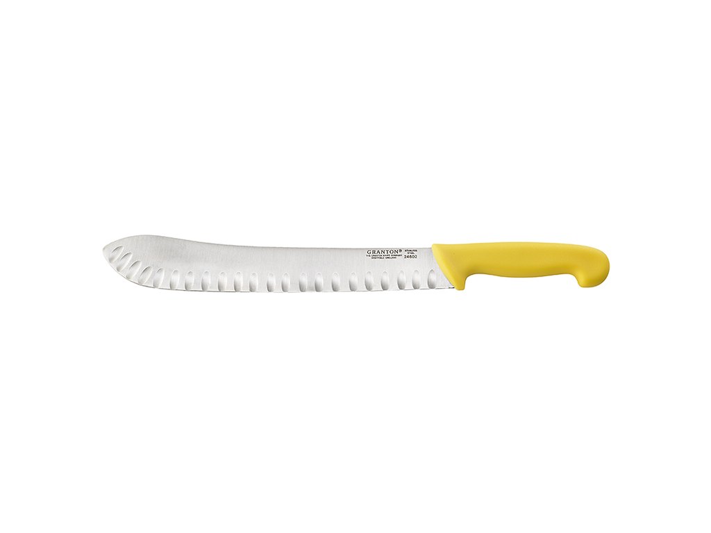 Cutting Knife with Plastic Handle Yellow 31cm