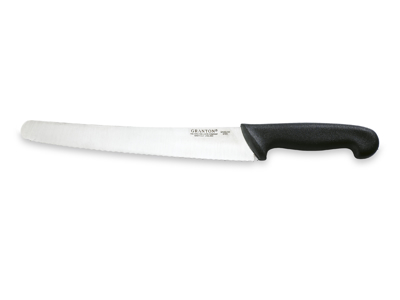 Universal knife, 25 cm, Granton, Black