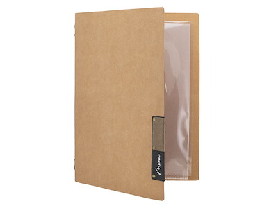 Menu Card Beige Nature incl. 4xA4 pocket