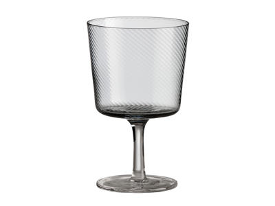 RAW Unique Wine Glass swirl 35 cl Gray