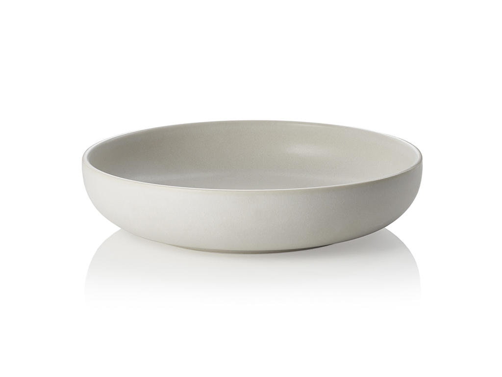 Plate - Stoneware - White - 800ml - Ø22cm - 50x220x220mm