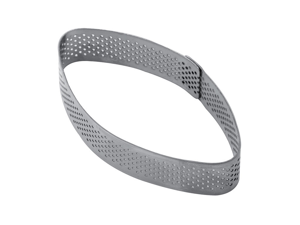 Baking ring oval perforated 290x90x20 mm