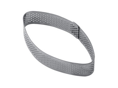 Baking ring oval perforated 290x90x20 mm