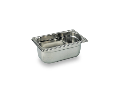 Stainless steel canteen / gastro tray 1/4 GN